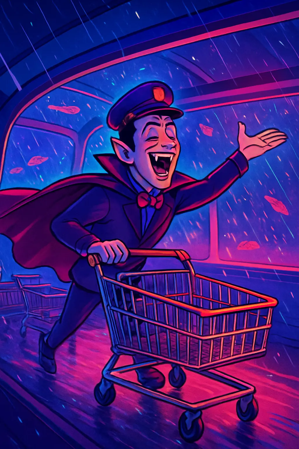 Vampire Courier Leading Parade