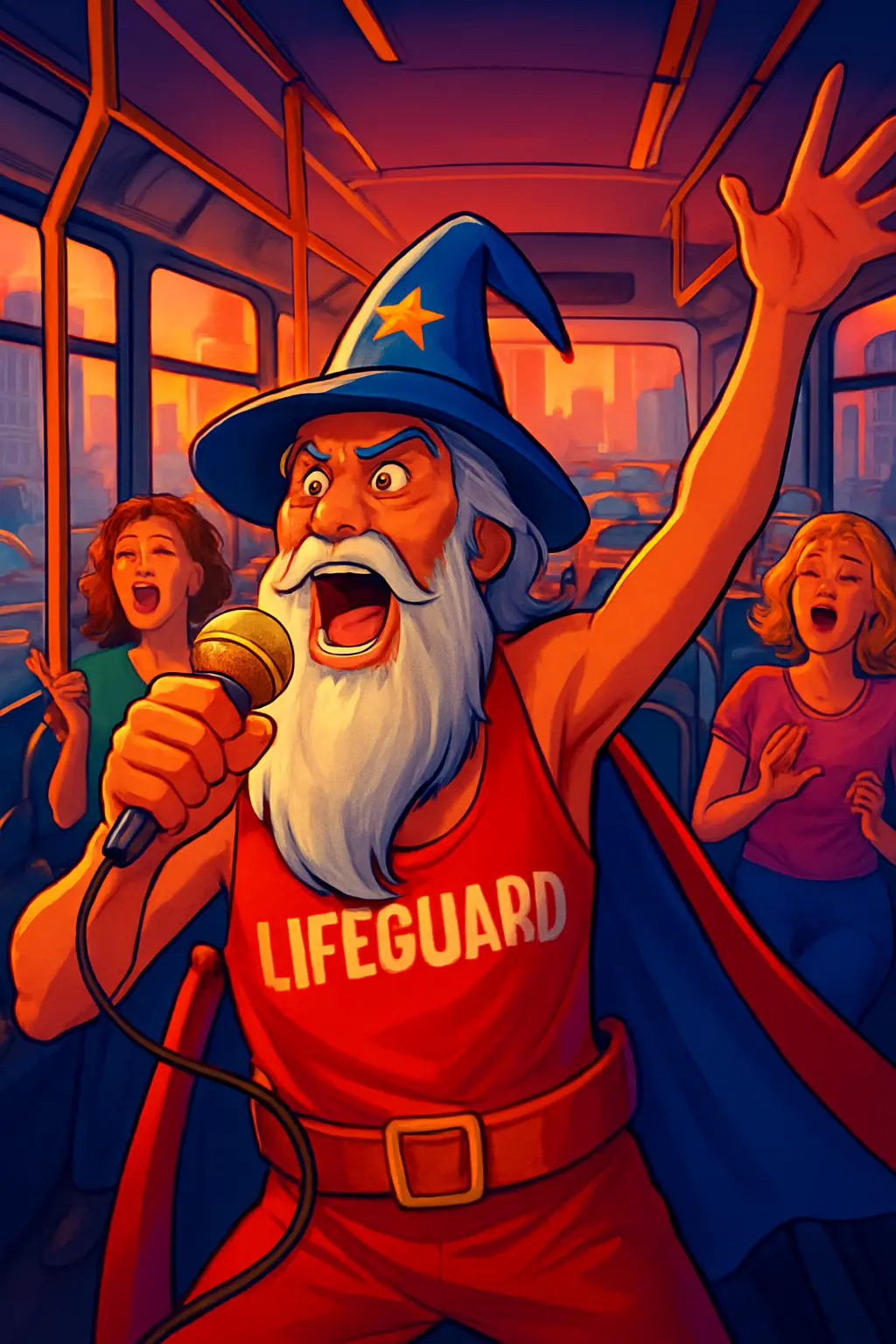 Wizard Lifeguard Turning Traffic
