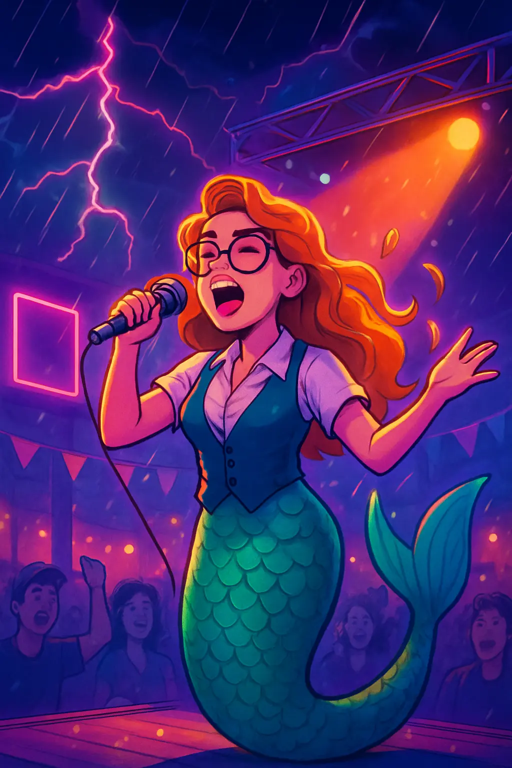 Mermaid Accountant Auditioning For