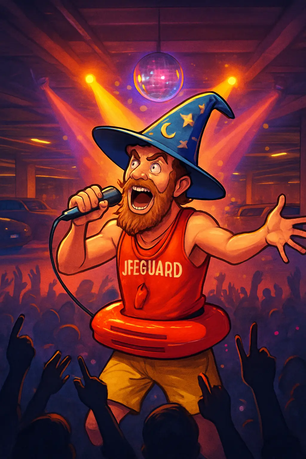 Wizard Lifeguard Launching Dramatic