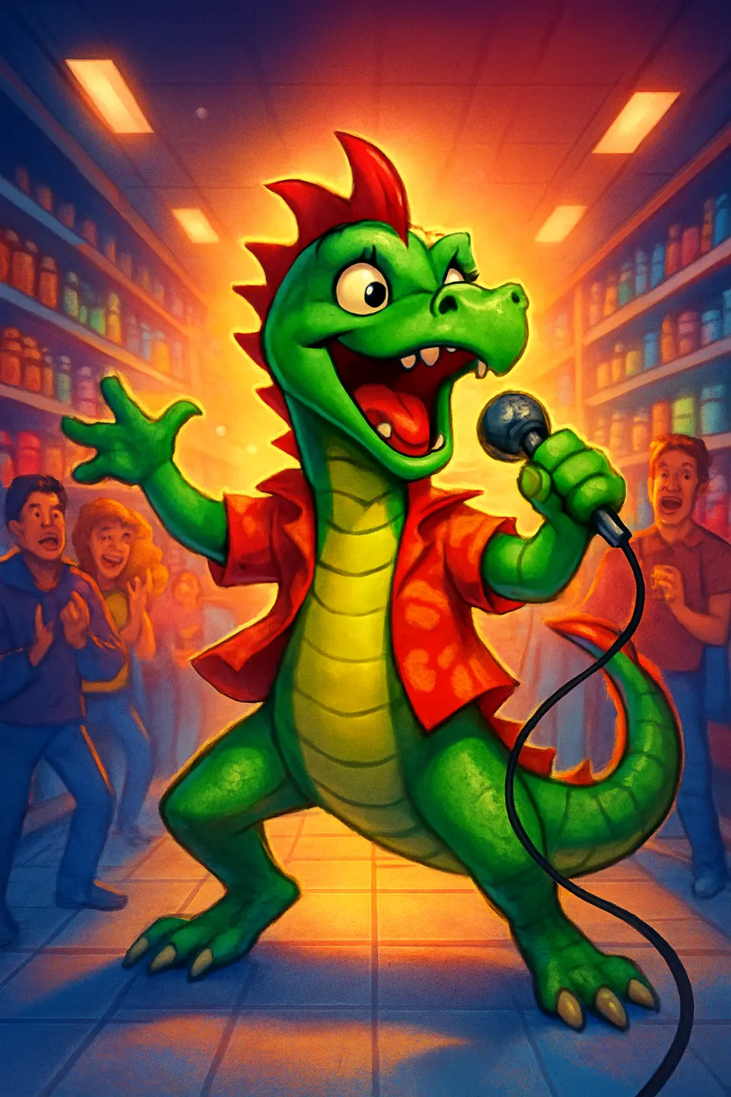 Karaoke Dragon Trying To