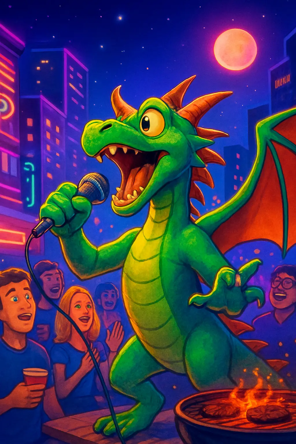 Karaoke Dragon Trying To