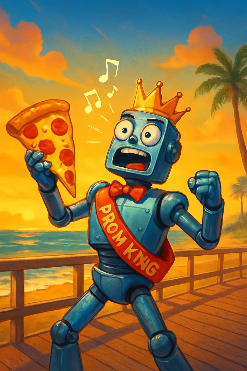 Robot Prom King Defending