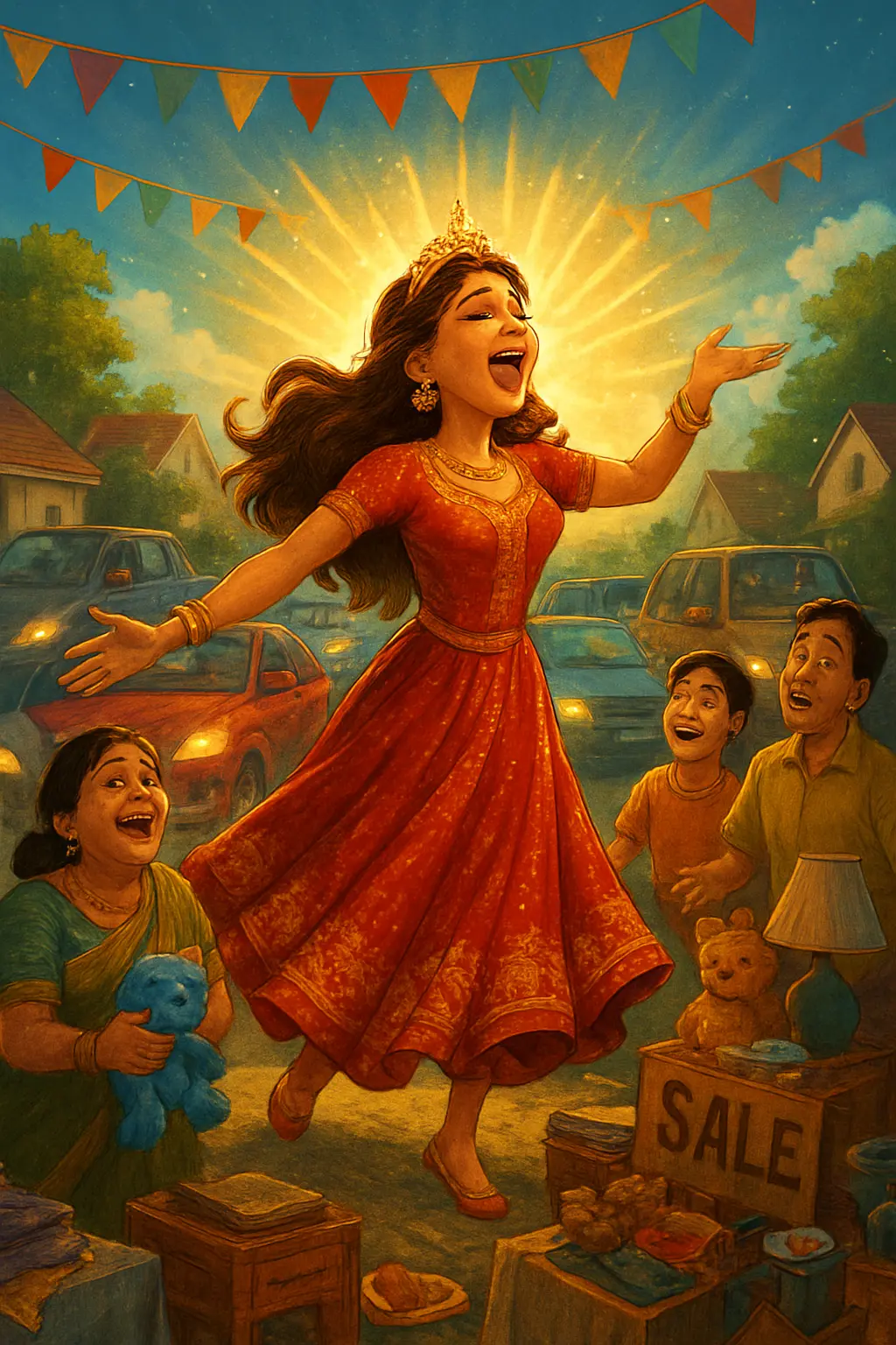 Runaway Princess Turning Traffic