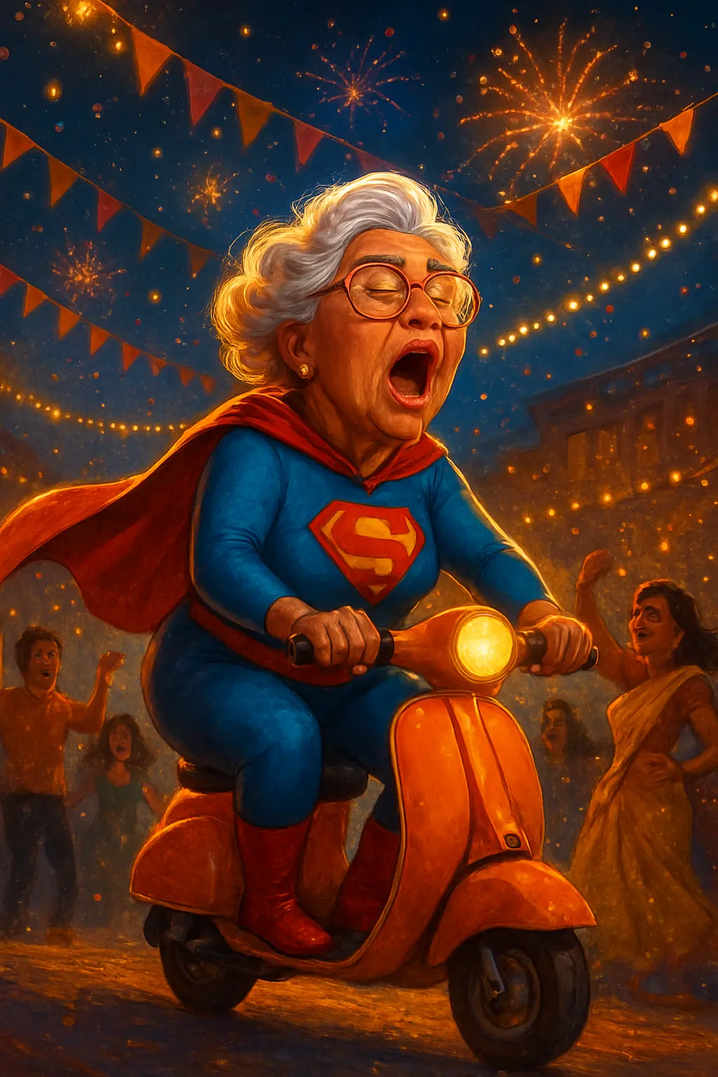 Superhero Grandma Trying To