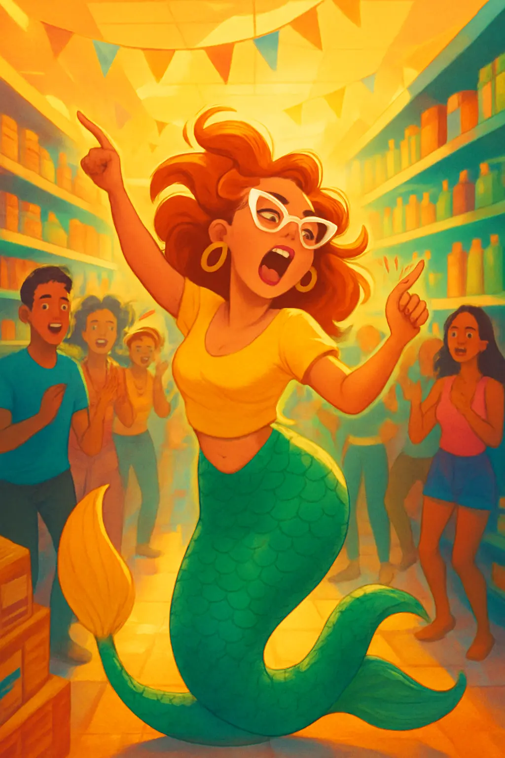 Mermaid Accountant Trying To