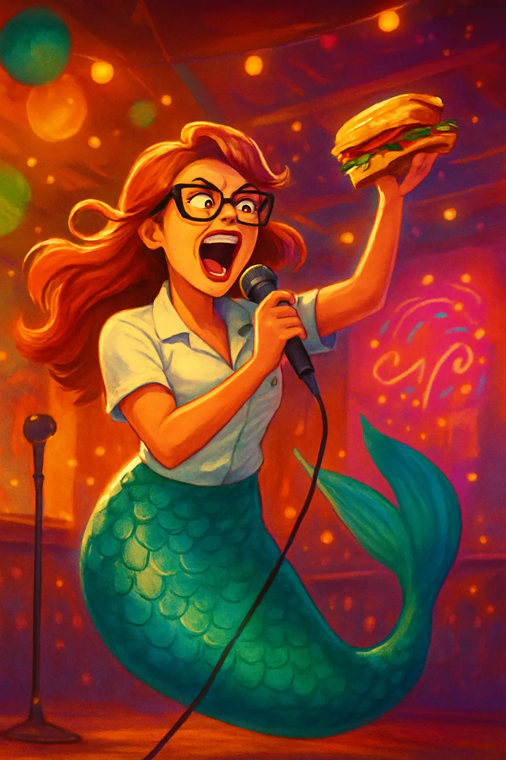 Mermaid Accountant Rescuing One