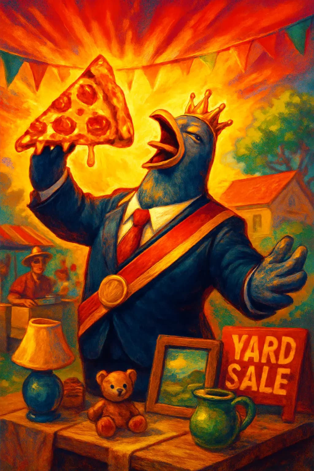 Dramatic Pigeon Mayor Defending