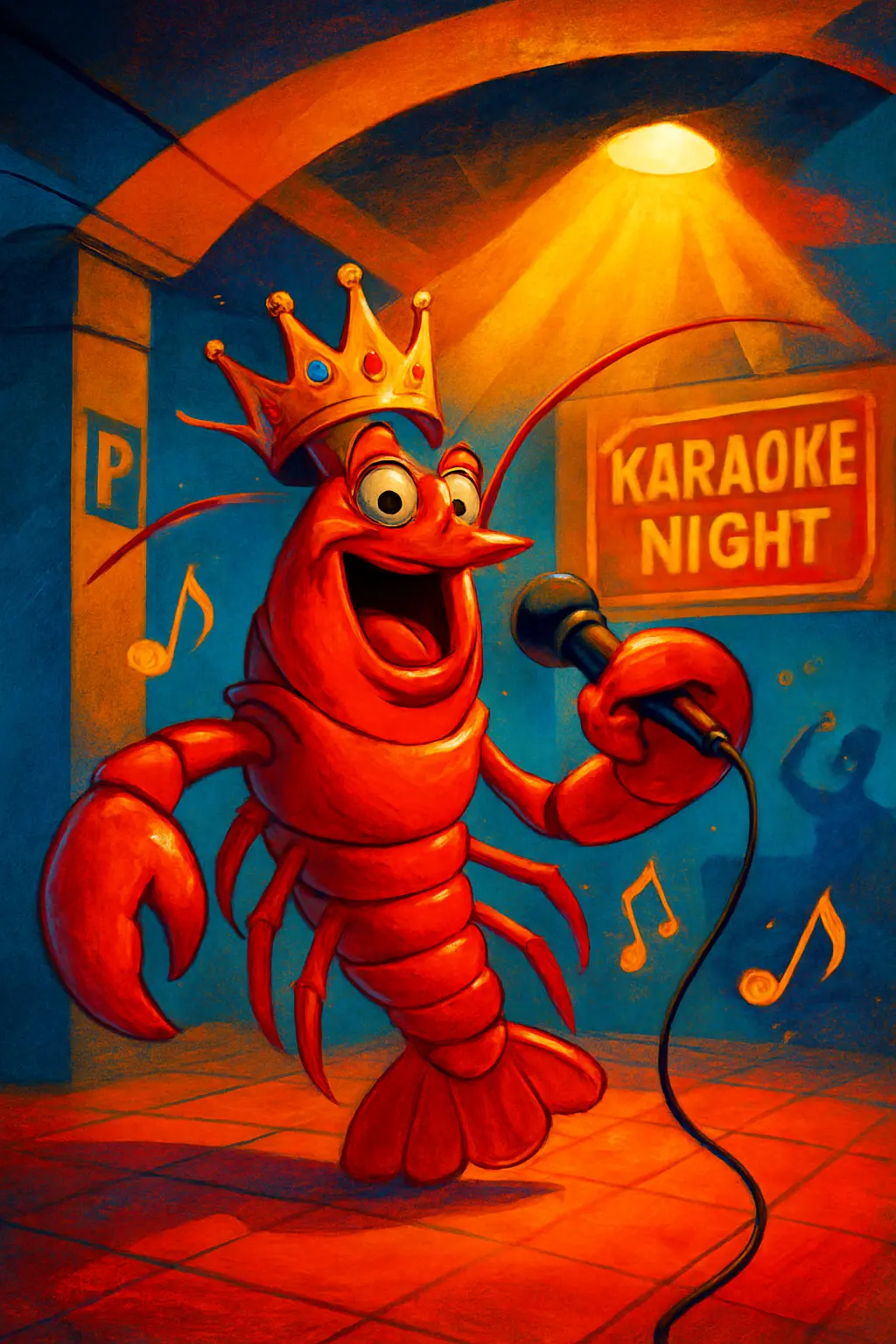 Disco Lobster Sneaking Into