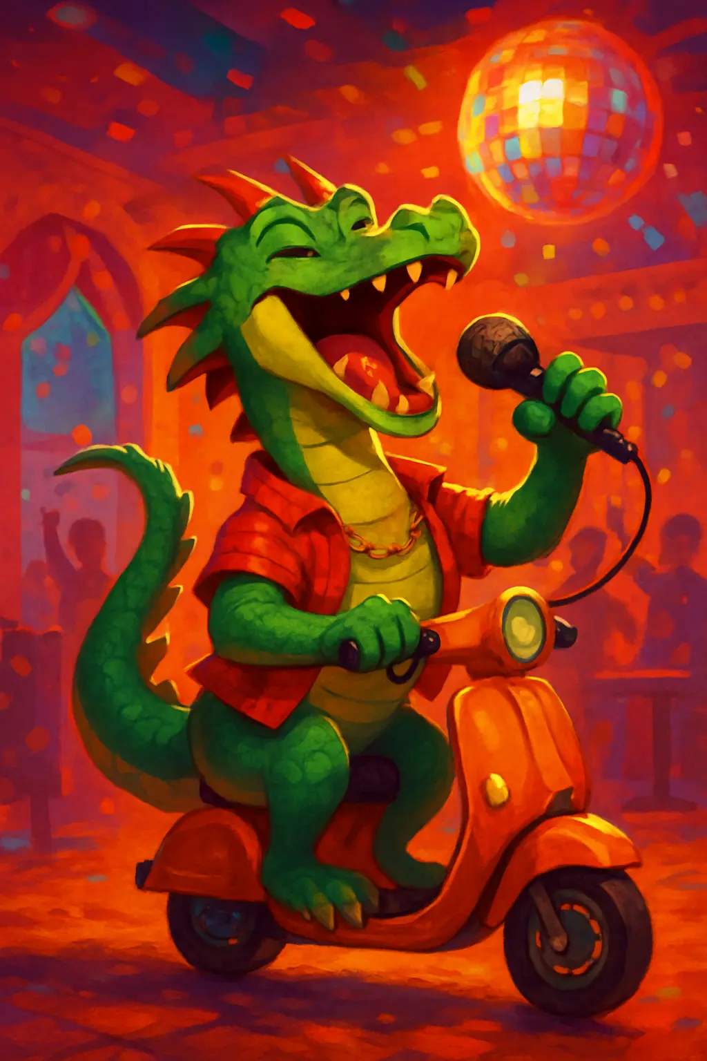 Karaoke Dragon Trying To