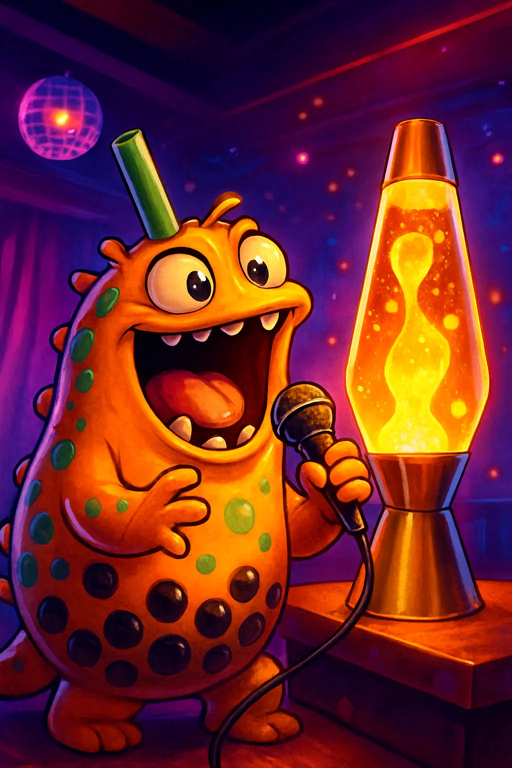 Bubble-Temonster Guarding One Glittering
